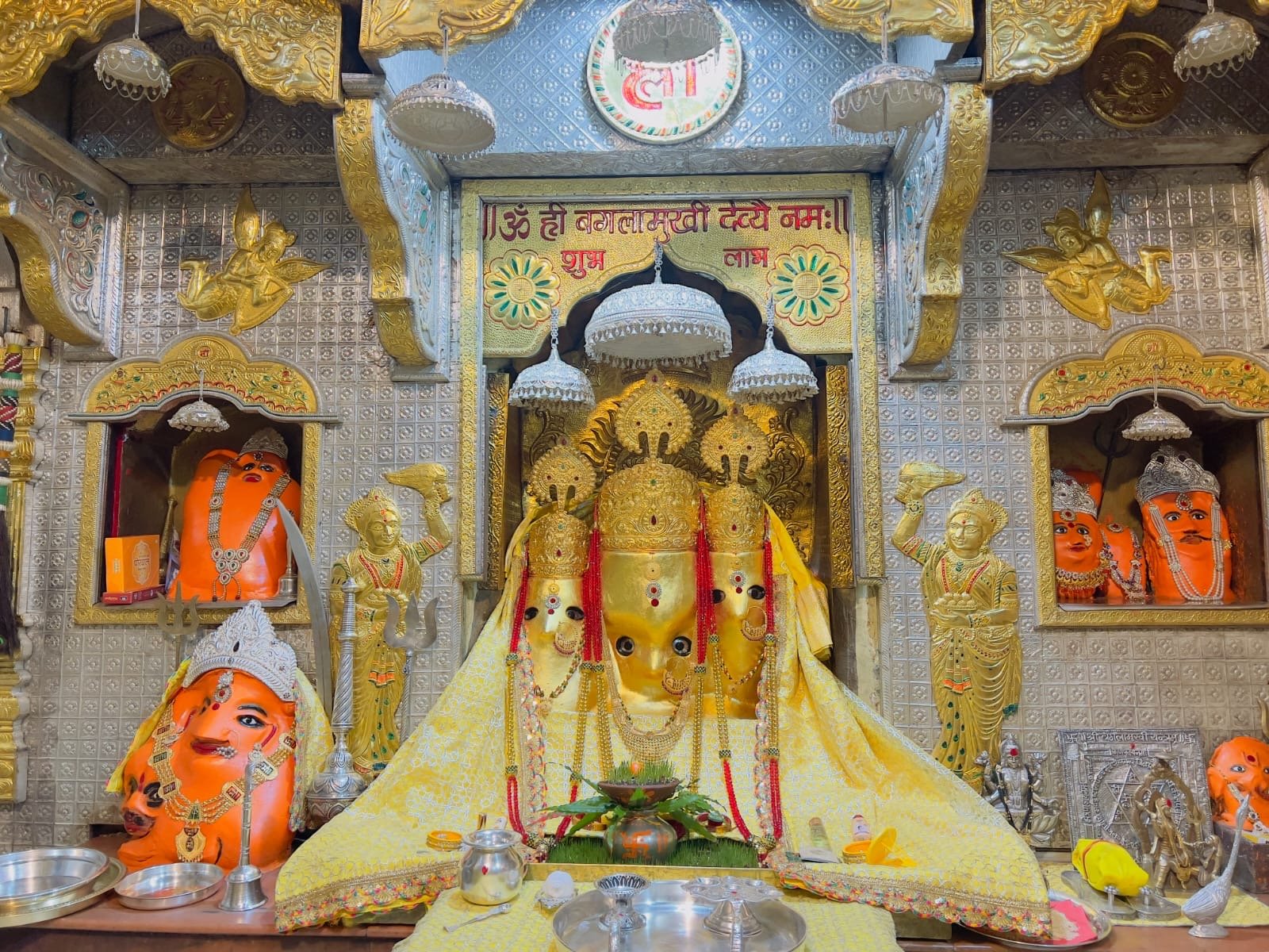 Bagalamukhi Temple Parikrama Courtyard - Sacred walkway for devotees