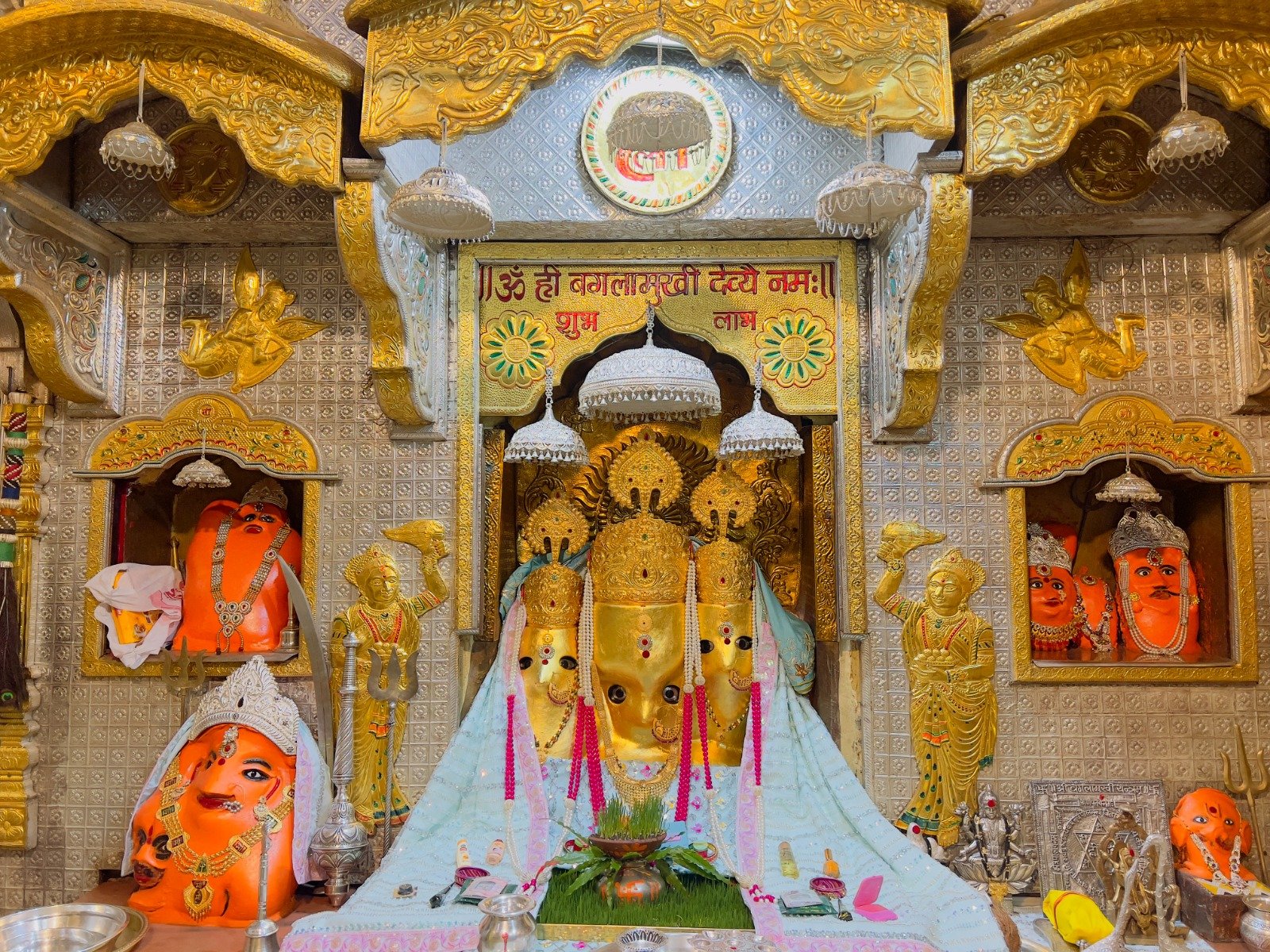 Bagalamukhi Temple Sanctum - Sacred Garbhagriha with divine spiritual energy